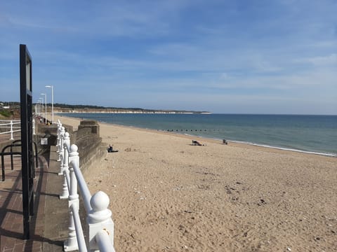 Beach nearby, sun loungers