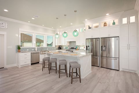 Fully stocked kitchen with Flexbrew Trio 2-way coffee maker