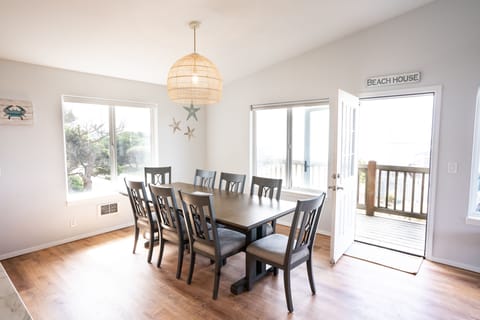 Large dining table for gathering
