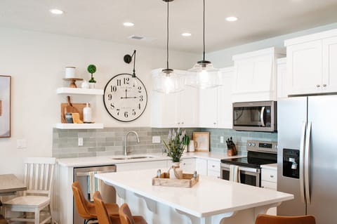 Fridge, highchair, blender, griddle