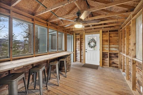 Skybar off the kitchen... watch the mountain coaster go by or enjoy every season from here!