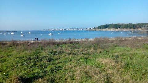 On the beach, sun loungers