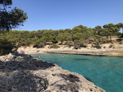 Beach nearby, sun loungers, beach towels