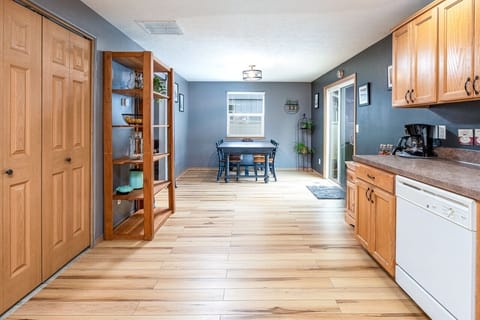 Kitchen to dining room view