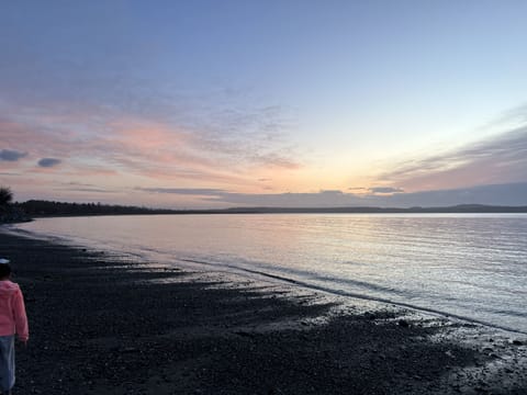 On the beach