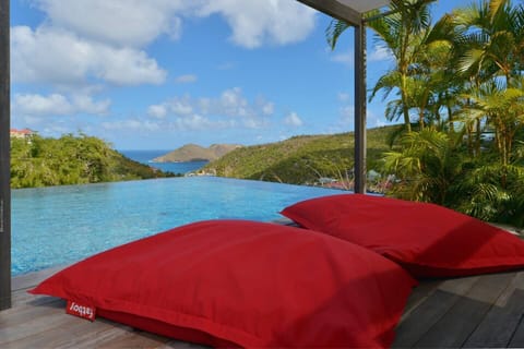 Forever Villa with view of Flammands Blue Waters Villa in Gustavia