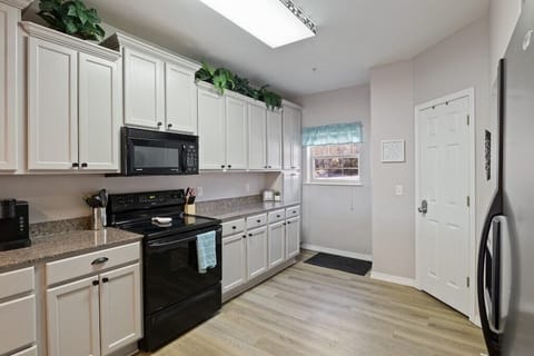 Plenty of cabinet and counter space for preparing meals or baking together