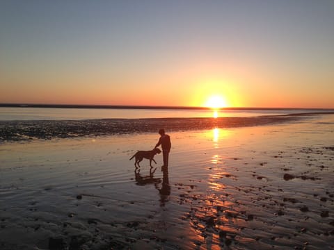 On the beach