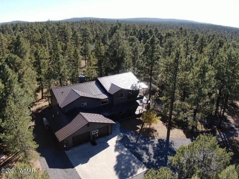 BEAUTIFUL ARIEL VIEW OF CABIN ON 3 ACRES!!