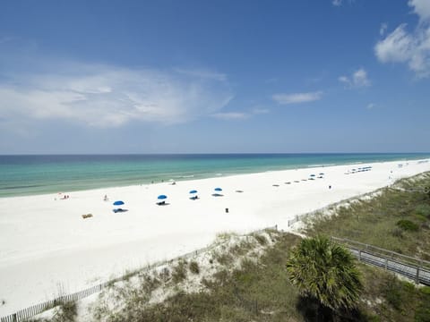 Beach nearby, sun loungers