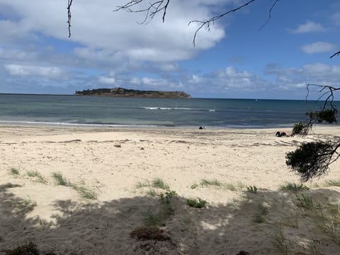 On the beach