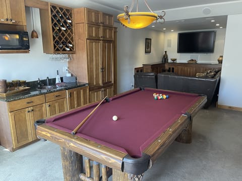 Pool table media room