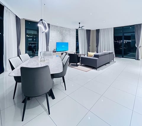 Premier Villa | Living area | 52-cm Smart TV with satellite channels, TV