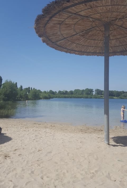 Beach nearby, sun loungers