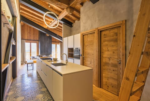 Kitchen in separated space