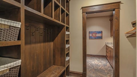 Main level mudroom and garage entrance