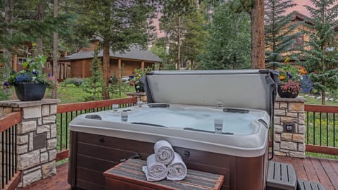 Private hot tub on the main deck