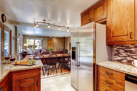 Kitchen into Dining area