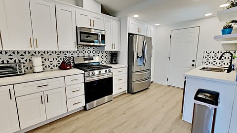 Remodeled Kitchen with Stainless Steel Appliances