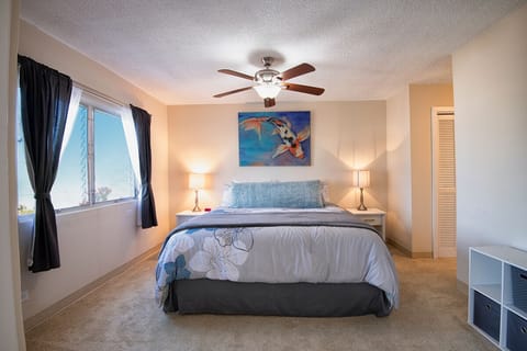 Naturally lit bedroom