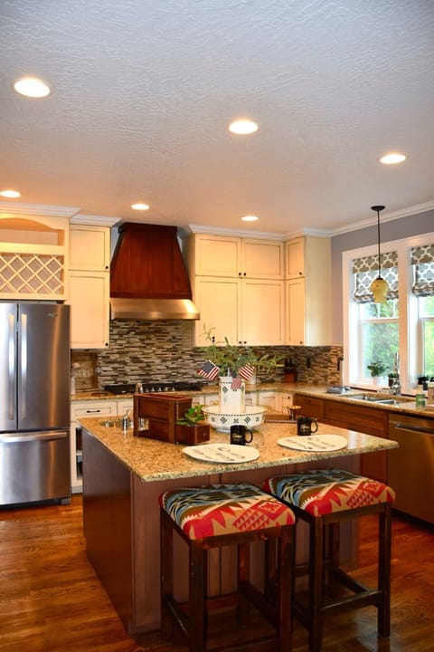 Kitchen island with extra seating