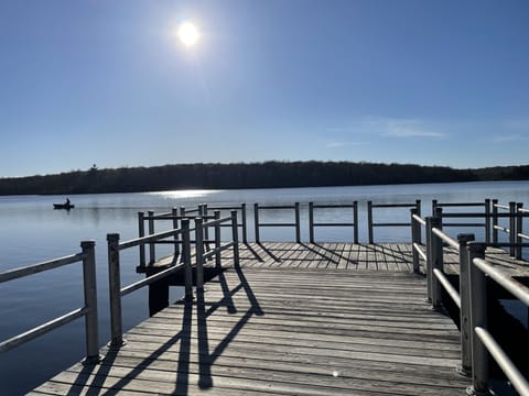 Enjoy peaceful walks around the lake