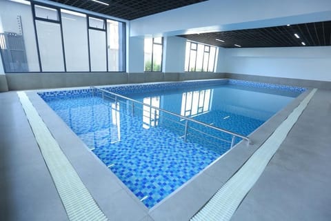 Indoor pool, a heated pool