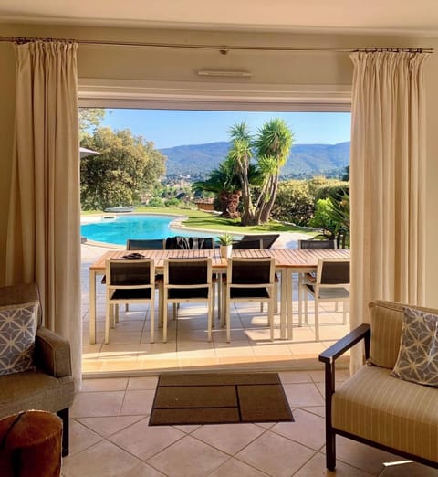 View of the pool from the inside