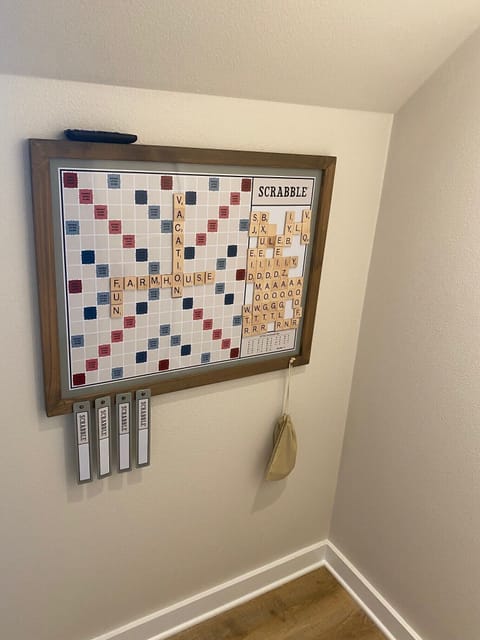 Enjoy non screen time with  Scrabble, Books and Board Games