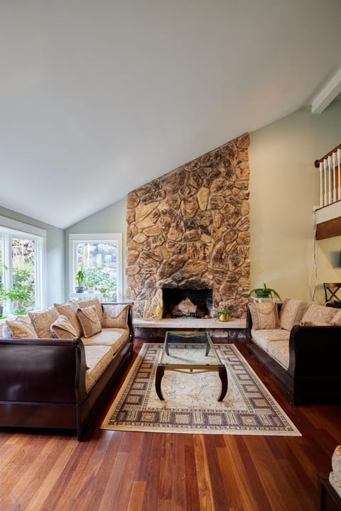 Living room with sofa, loveseat and chaise lounge