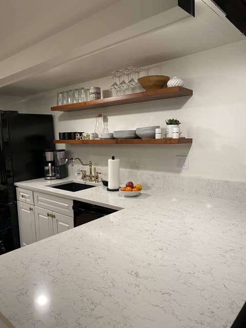 Plenty of counter space in the kitchen.