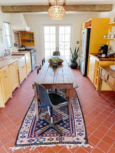 A cozy kitchen that will make you want to eat in!