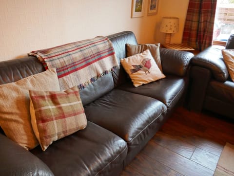 Cosy sitting room with fire