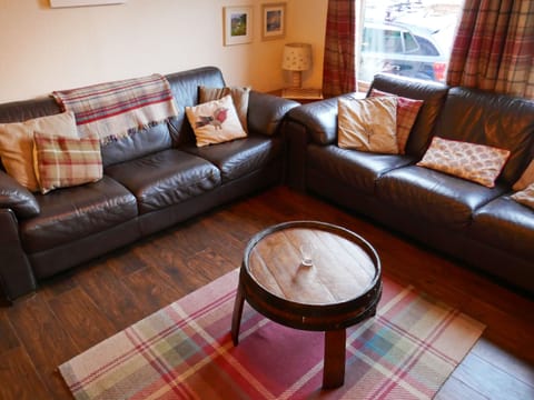 Cosy sitting room with fire