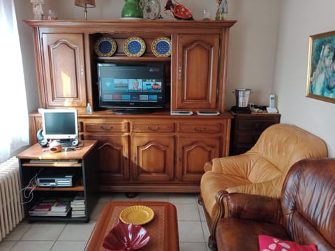 TV, DVD player, stereo