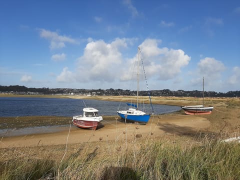 Beach nearby, sun loungers