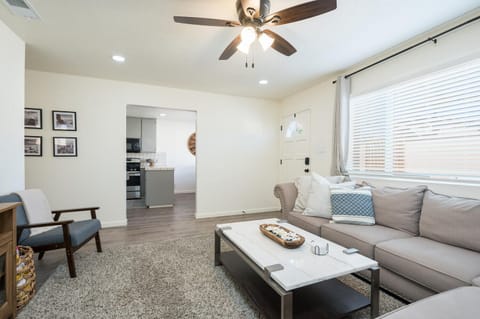 Enjoy our fully remodeled bathroom stocked with shower essentials:)