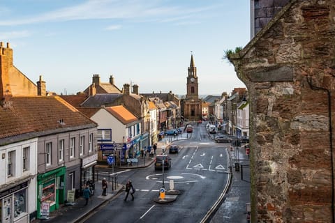 The Loovre - Berwick-upon-Tweed town centre and 18th century clock tower