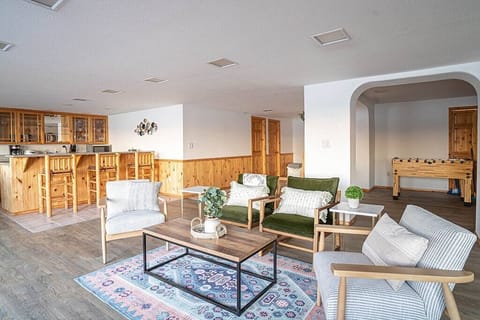 Multiple seating and foosball table