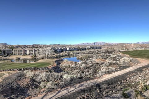 View from wrap around deck