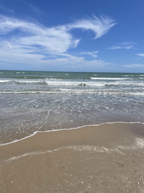 On the beach, beach towels