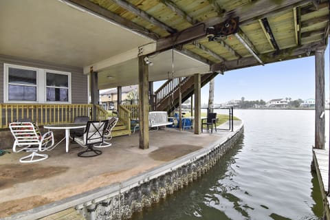 Covered Patio & Boat Dock