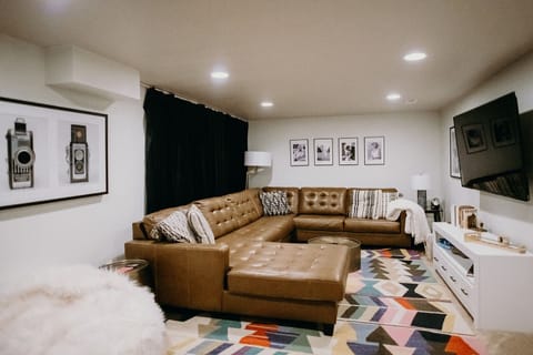 Large basement family room