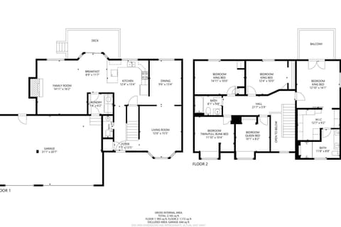 A detailed floor plan of this rental.