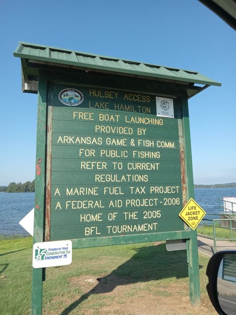 Closest public boat ramp is Hulsey Access near the Fish Hatchery. 15 min by car
