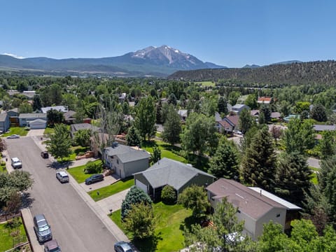 Aerial view with Mt Sopris