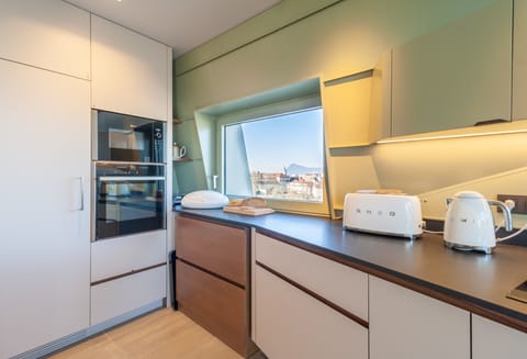 View on the Annecy Old Town from the kitchen