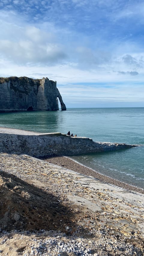 On the beach