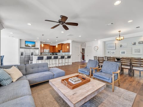Gorgeous Open Concept Living Area and Dining Room