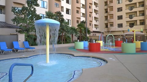 A rooftop pool, a heated pool